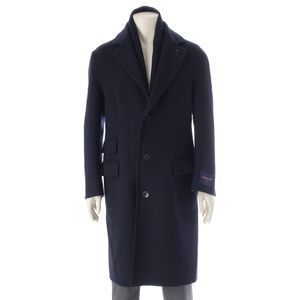 Louis Vuitton 24SS Wool Silk Monogram Giant Melton Hooded Scarf Chester Coat